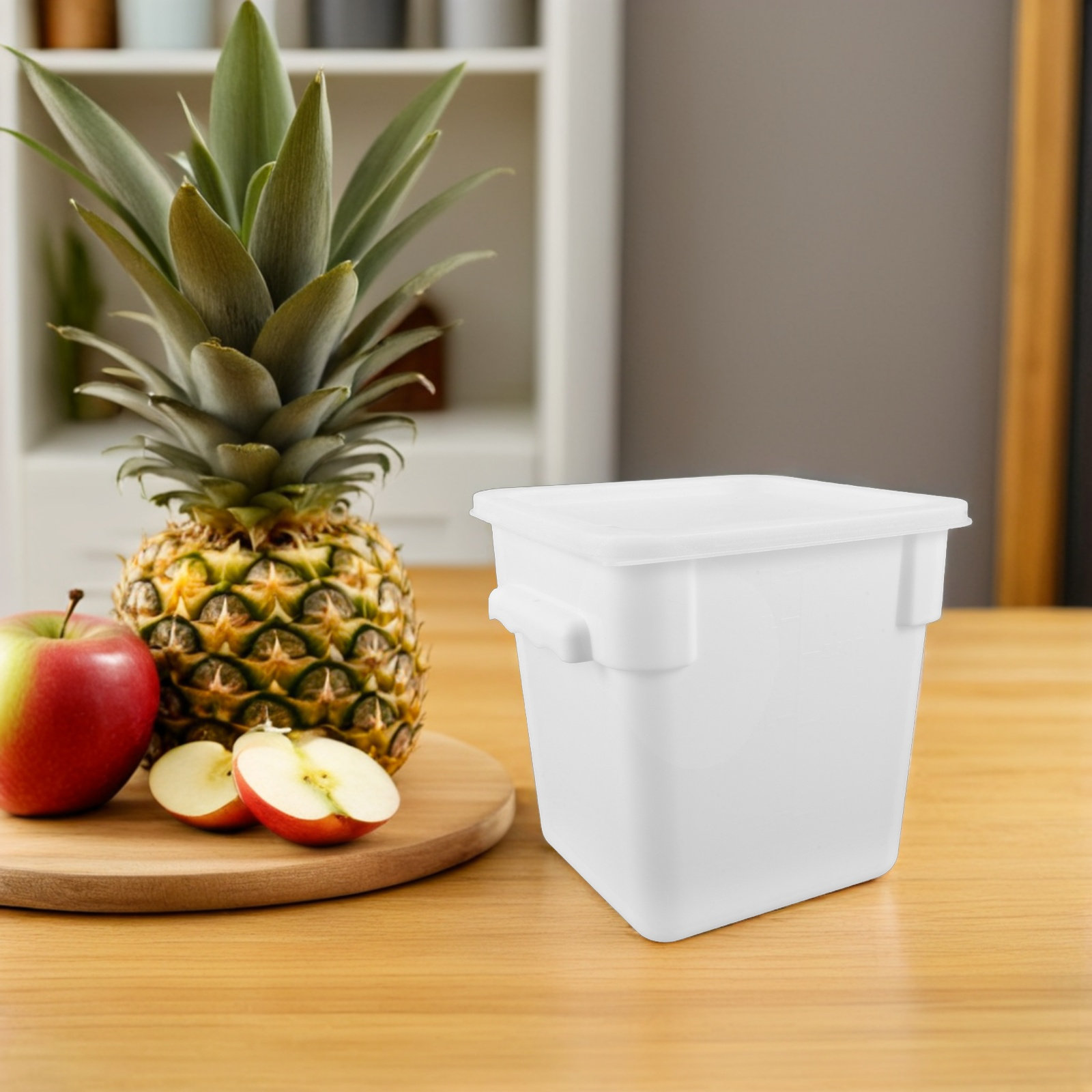 Food Storage Containers - Ticari Kullanıma Uygun, 8 Litrelik, Kare