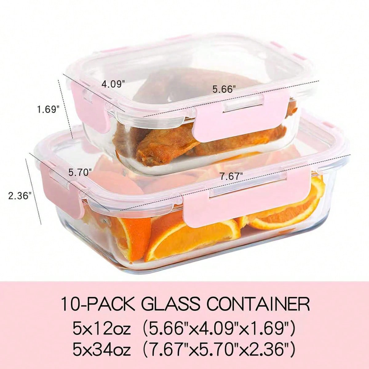 10'lu Paket Cam Yemek Hazırlam - Food Storage Oven Safe incelemesi ve fiyatı