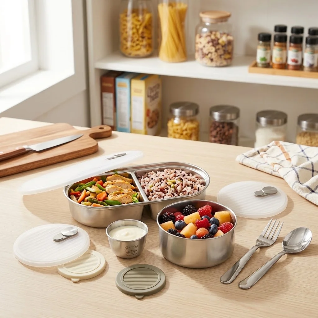 Mikrodalgaya Uygun, 304 Paslan - Food Storage With Dividers incelemesi ve fiyatı
