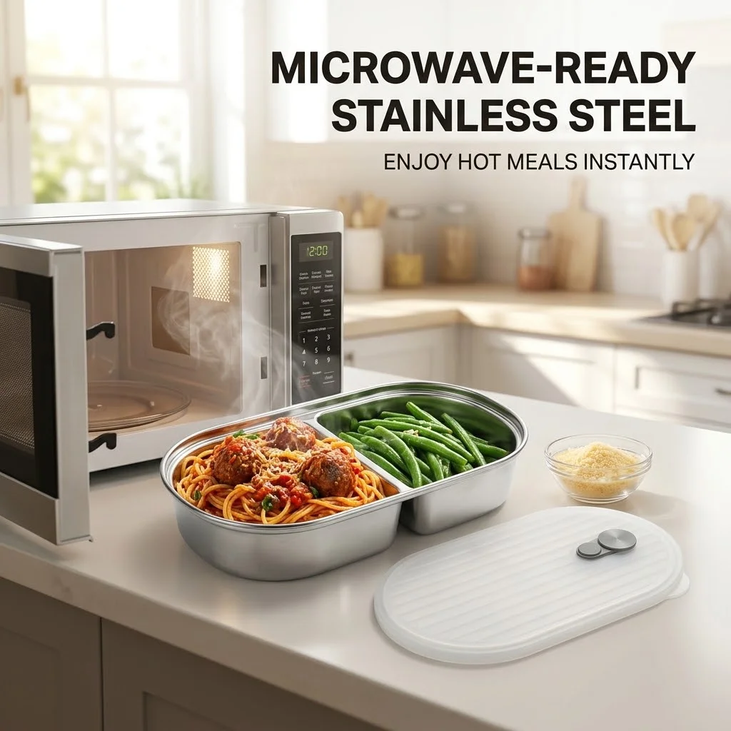Mikrodalgaya Uygun, 304 Paslan - Food Storage With Dividers incelemesi ve fiyatı