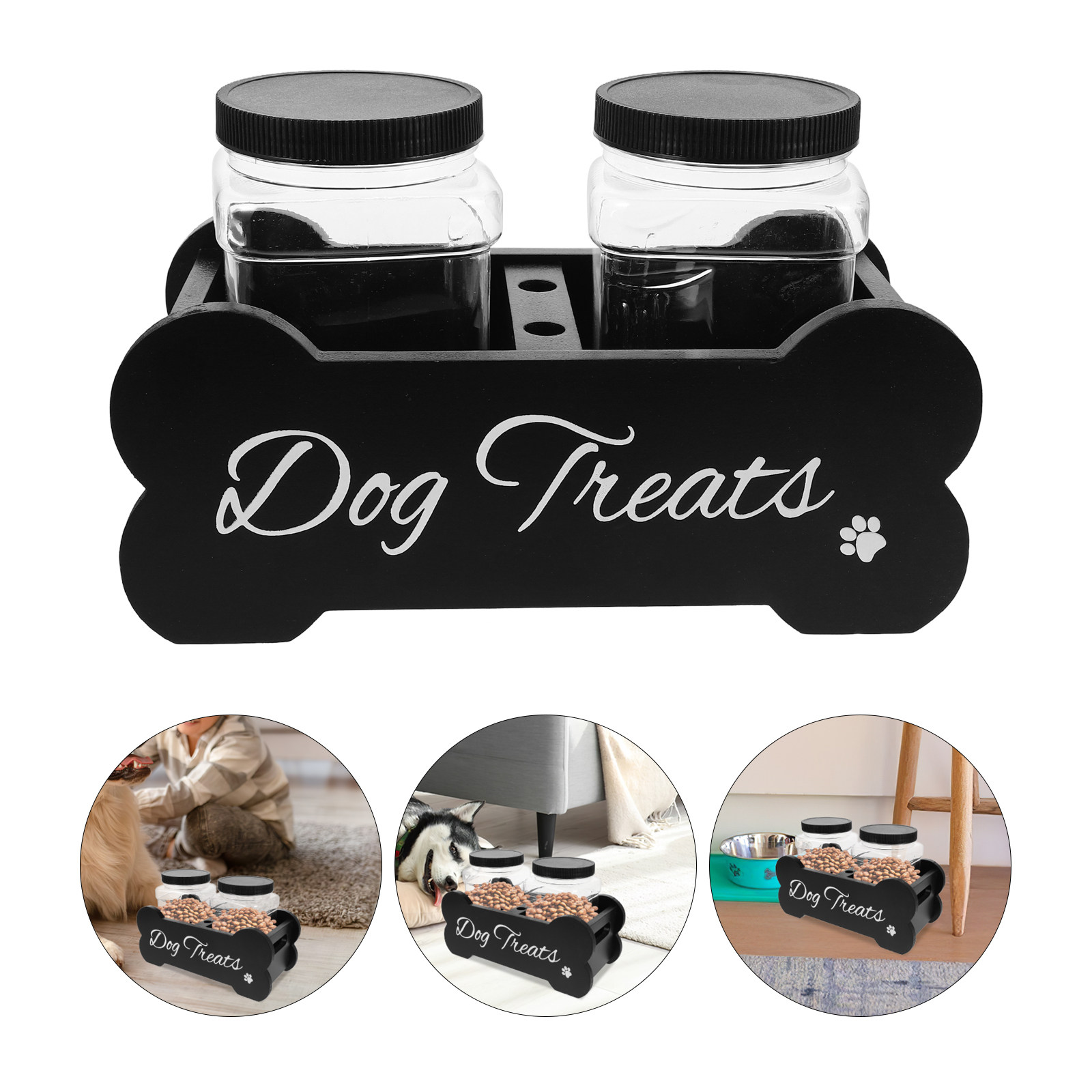 Bölmeli Ahşap Köpek Ödül Mamas - Food Storage With Dividers incelemesi ve fiyatı